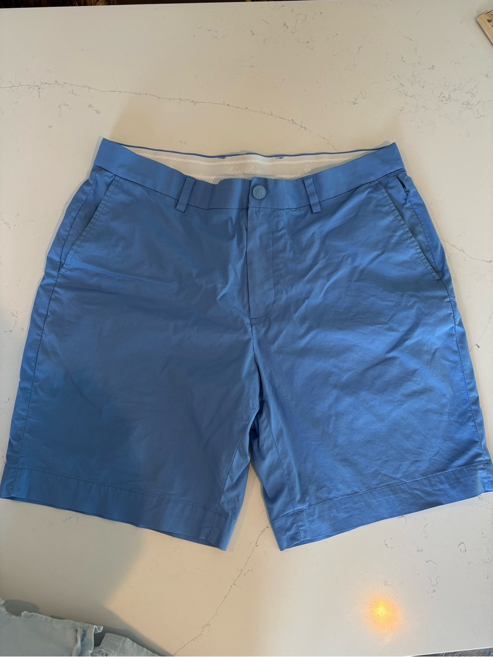 Brooks Brothers Light Blue Flat Front Men's Shorts
